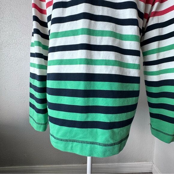 Alfred Dunner Sweater Striped Snap Front Sailboat Cardigan SZ 8 - Picture 10 of 14